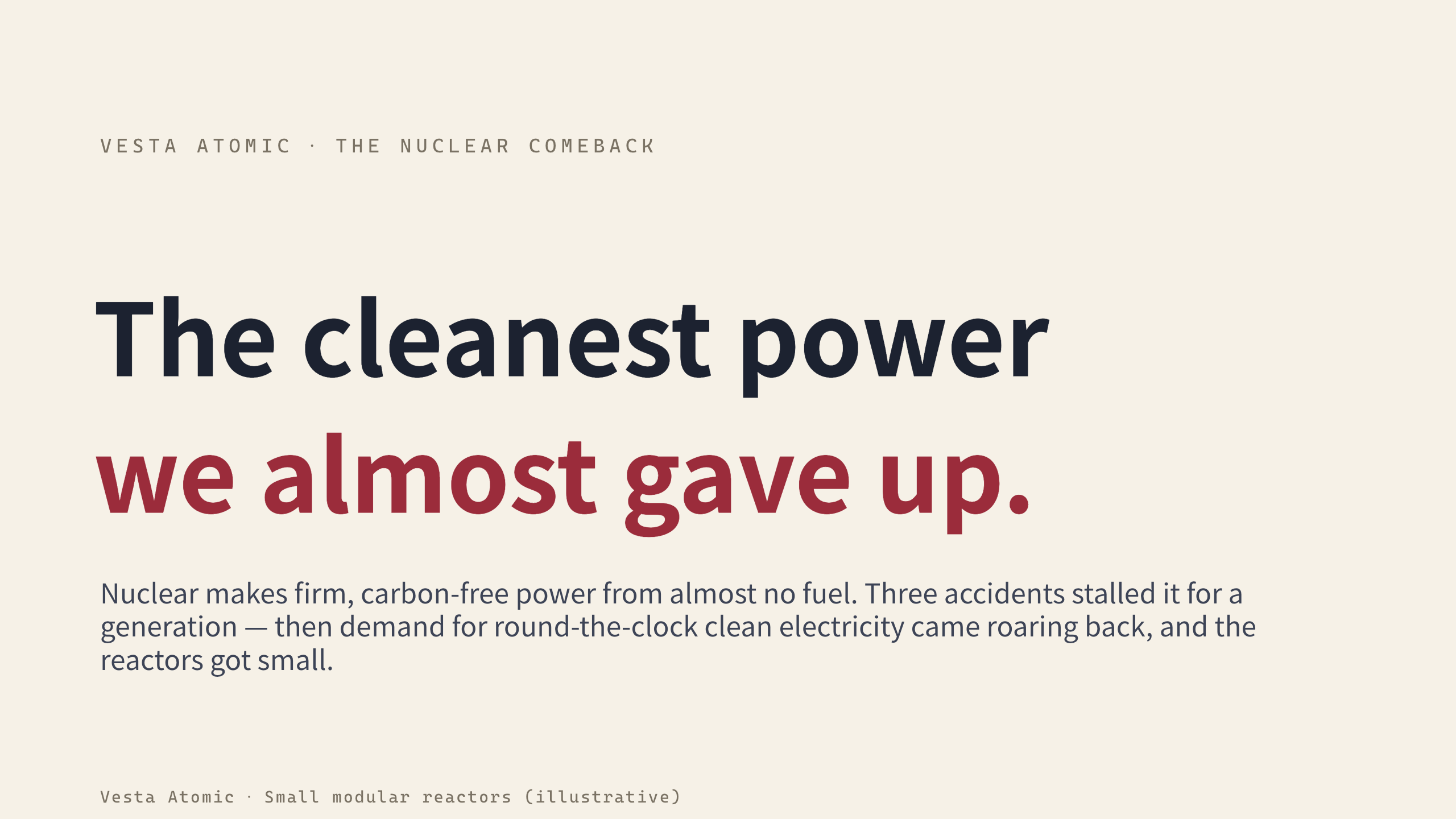 nuclear / small modular reactors 第 1 页