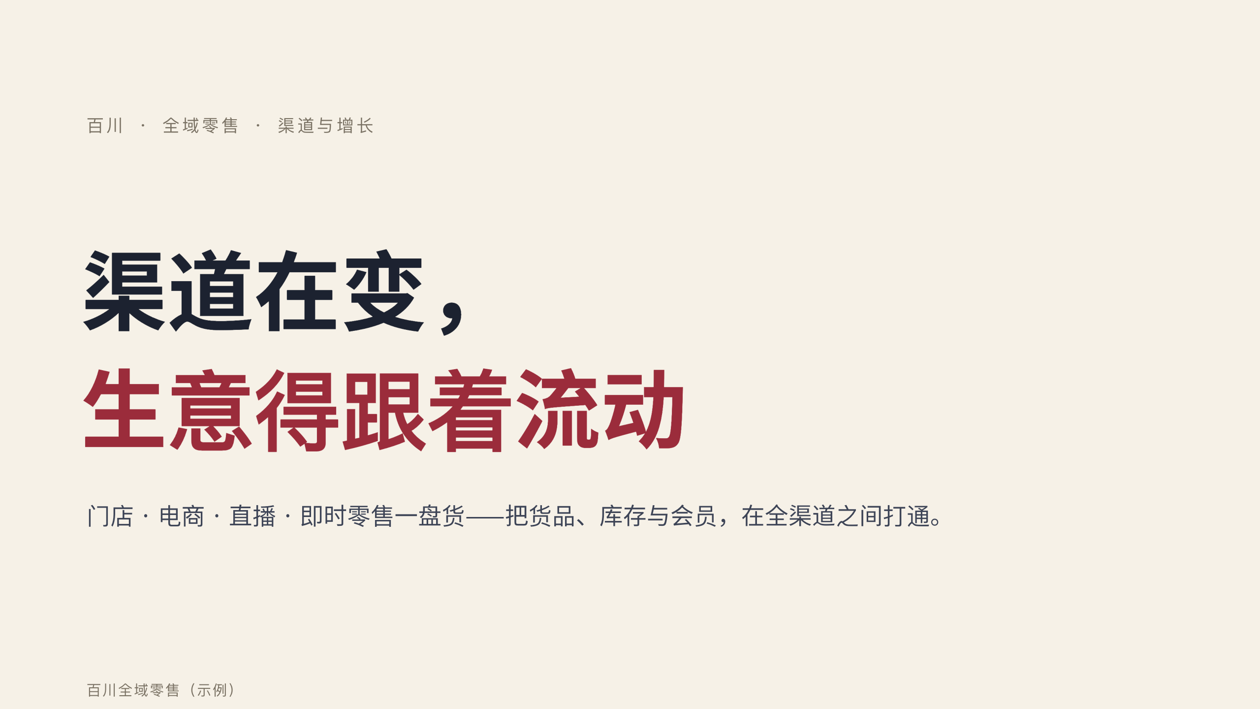 全域零售 / 渠道演变 第 1 页