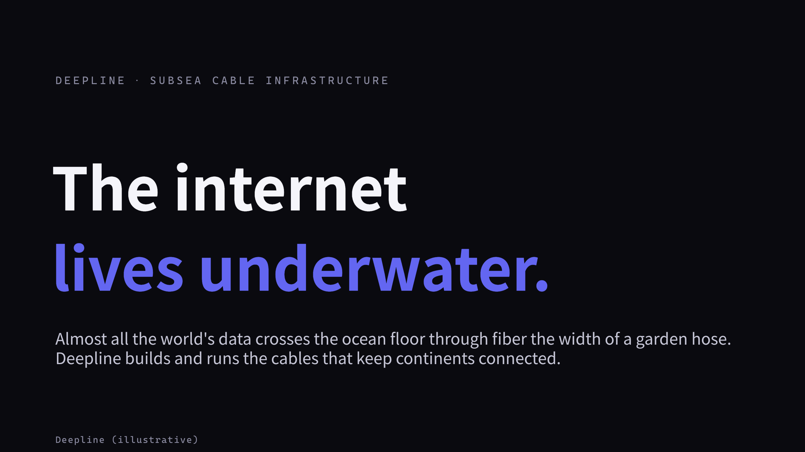 Subsea cable infrastructure 第 1 页